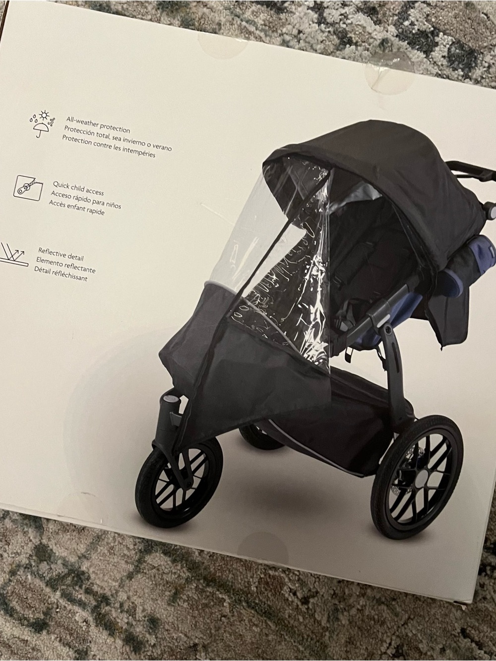 NIB Uppababy Ridge Rain Shield Performance NEW - Picture 2 of 7